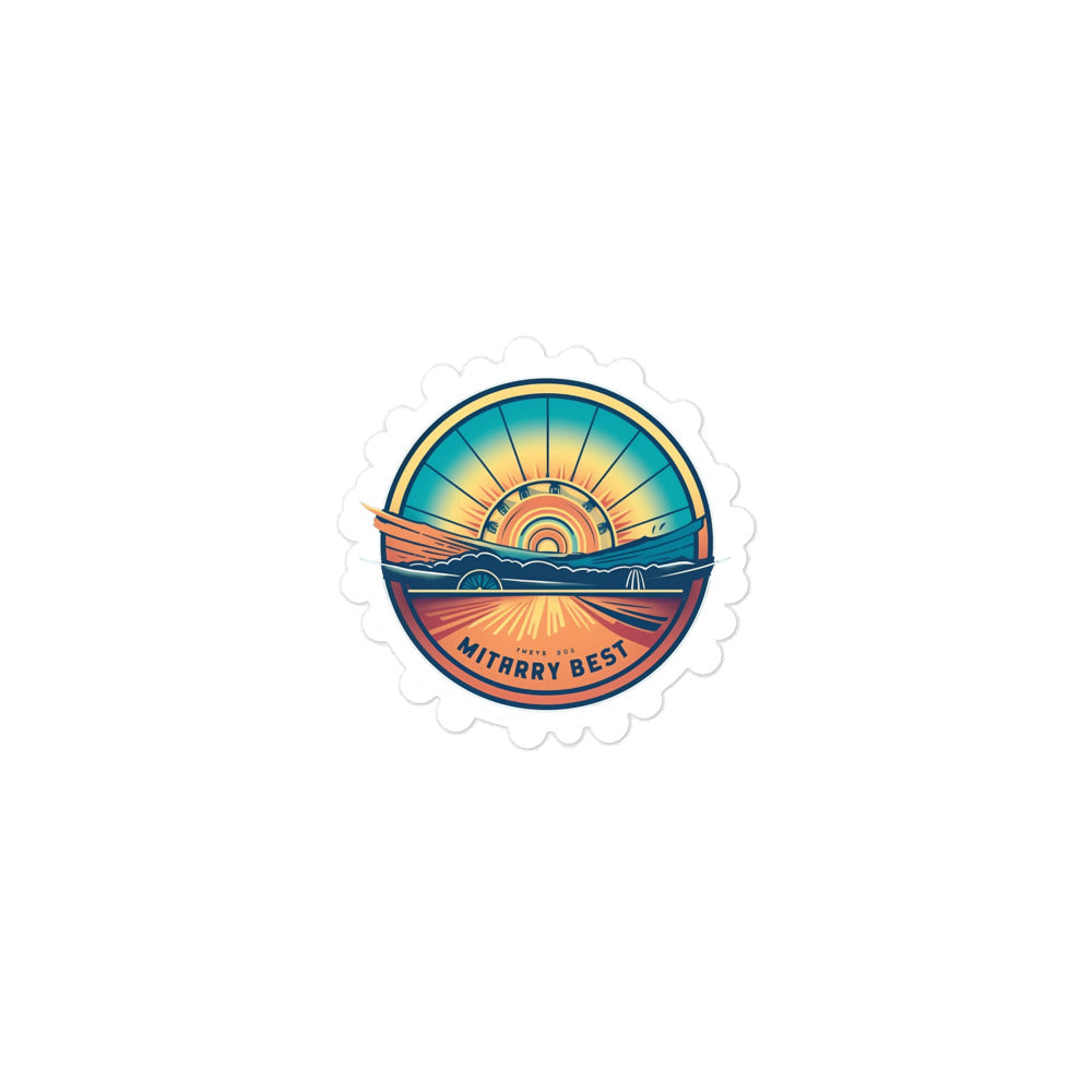 Bubble-free stickers that may bubble