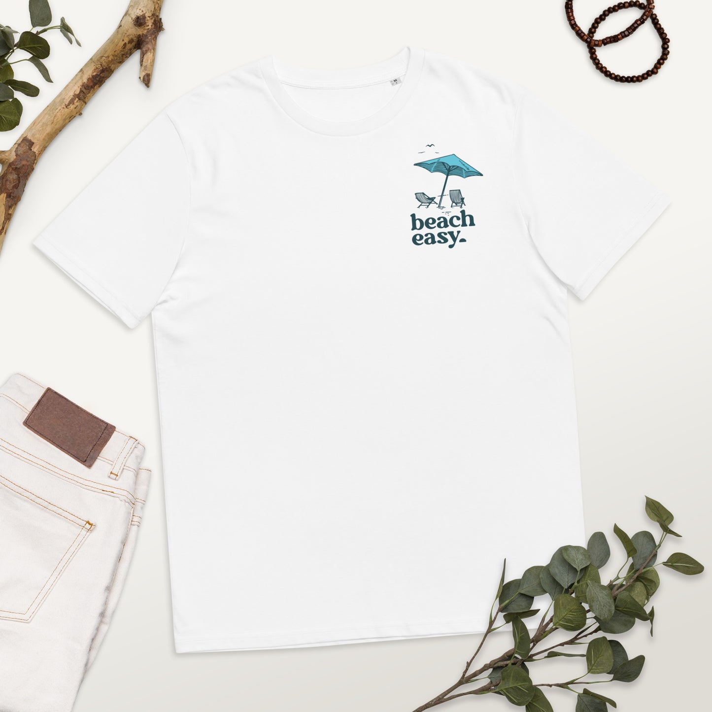 Beach Umbrella Unisex organic cotton t-shirt
